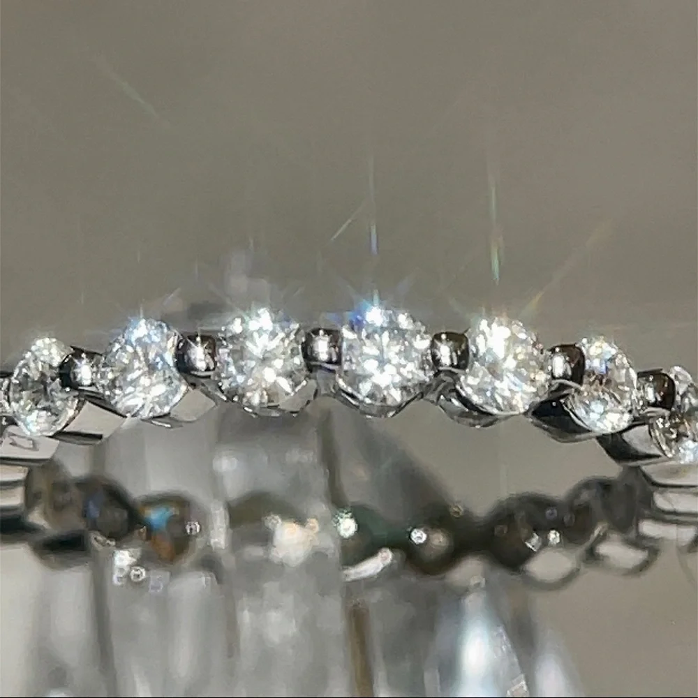 🦋New🦋 1.2tcw Eternity Band - Picture 3 of 4